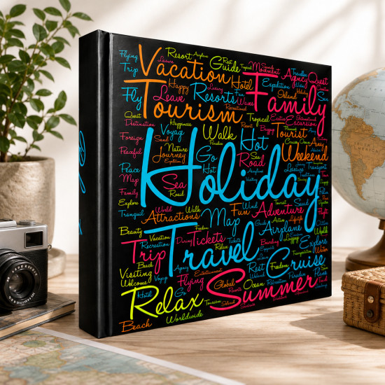 Фотоальбом 10x15см 300 фото EVG BKM46300(2-up) HOLIDAYS BLACK
