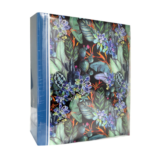 Фотоальбом самоклейка 100 стор. 23x29см GEDEON DRS50 FLOWER11 blue