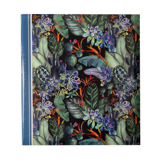 Фотоальбом самоклейка 100 стор. 23x29см GEDEON DRS50 FLOWER11 blue