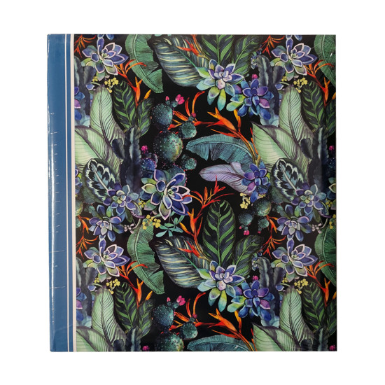 Фотоальбом самоклейка 100 стор. 23x29см GEDEON DRS50 FLOWER11 blue