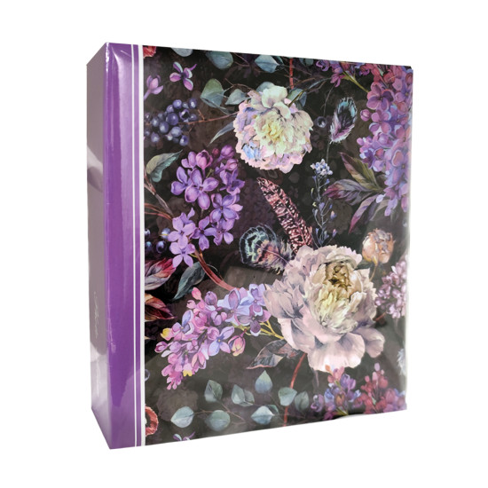 Фотоальбом самоклейка 100 стор. 23x29см GEDEON DRS50 FLOWER 11 violet