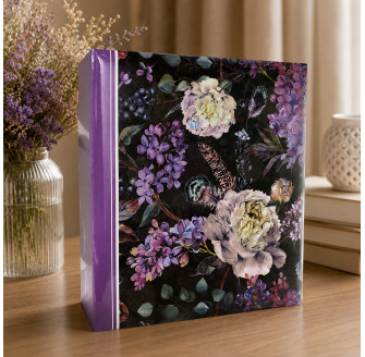 Фотоальбом самоклейка 100 стор. 23x29см GEDEON DRS50 FLOWER 11 violet
