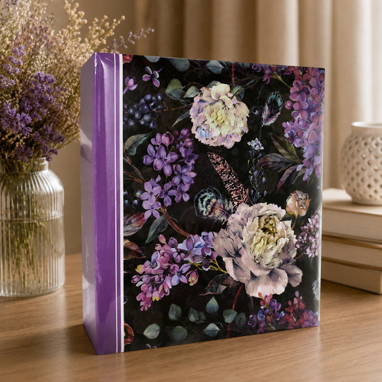 Фотоальбом самоклейка 100 стор. 23x29см GEDEON DRS50 FLOWER 11 violet