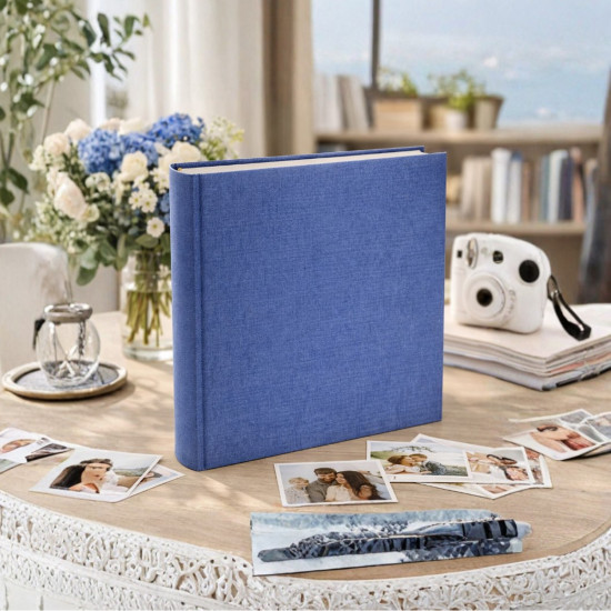 Фотоальбом 100 стор. 29x32см GEDEON DBCL50 LINEN BLUE