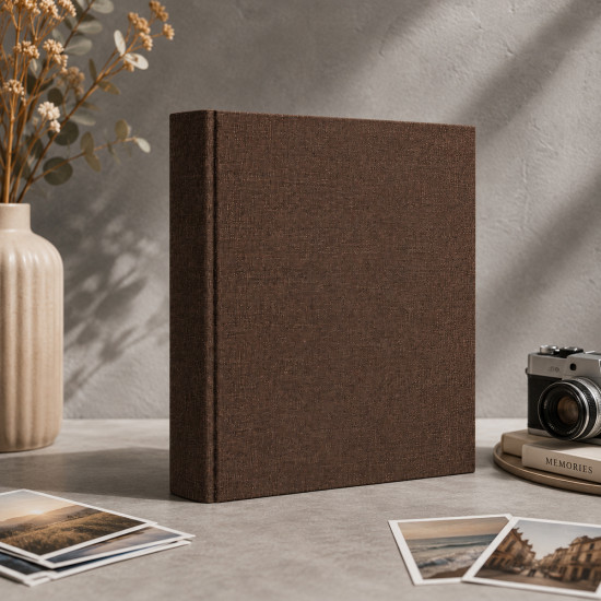 Фотоальбом 10x15см 200 фото GEDEON KDH46200 LINEN  ESPRESSO