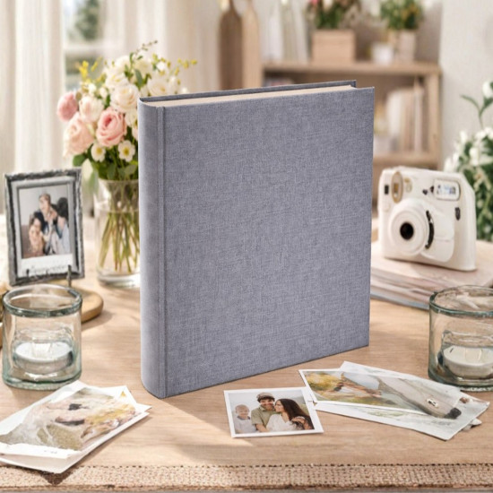 Фотоальбом 100 стор. 29x32см GEDEON DBCL50 LINEN GREY