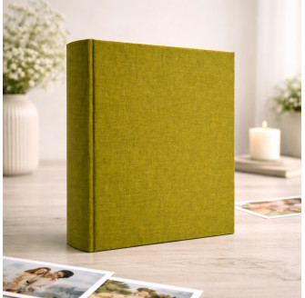 Фотоальбом 15x21см 100 фото GEDEON KD68100 LINEN OLIVE