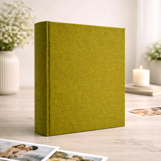 Фотоальбом 15x21см 100 фото GEDEON KD68100 LINEN OLIVE
