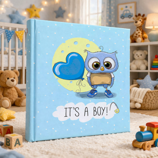 Фотоальбом 10x15см 500 фото GEDEON B46500S OWL BLUE