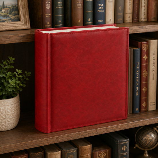 Фотоальбом самоклейка 100стор. 23x28см GEDEON DRS50 ROYAL RED
