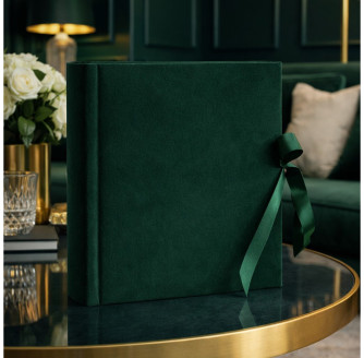 Фотоальбом 100 чорних стор. 29x32см GEDEON DBCL50 VELVET EMERALD(B)