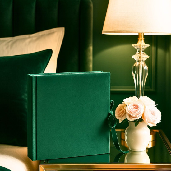 Фотоальбом 40стор. 25x25см GEDEON DBCSS20 VELVET EMERALD