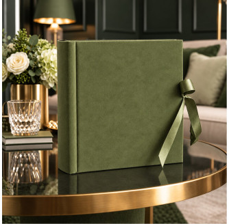 Фотоальбом 10х15см на 200 фото GEDEON KD46200 VELVET OLIVE
