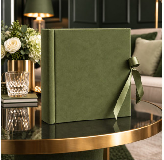 Фотоальбом 10х15см на 200 фото GEDEON KD46200 VELVET OLIVE