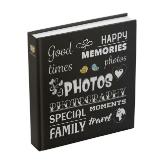 Фотоальбом 100 стор. 30x30см HENZO Fantasy Wording Black