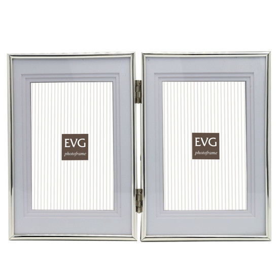 Рамка для 2 фото 10x15см EVG ONIX S15 Double Silver