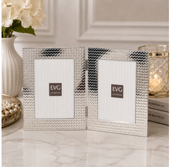 Рамка для 2 фото 10x15см EVG ONIX S16 Double Silver