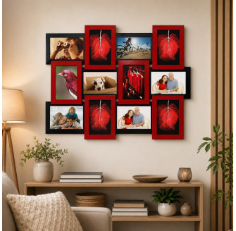 Мультирамка дерев'яна для 12 фото 10x15см RNK Collage 12-RB