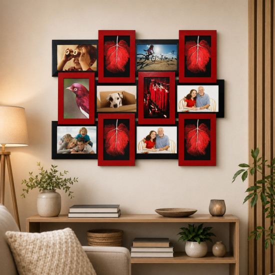 Мультирамка дерев'яна для 12 фото 10x15см RNK Collage 12-RB