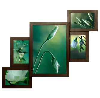 Мультирамка дерев'яна для 5 фото 10x15см RNK Collage 5-LV