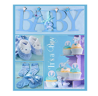 Фотоальбом-анкета для новонароджених EVG 20sheet Baby collage Blue w/box