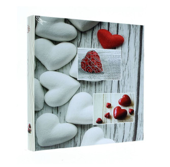 Фотоальбом GEDEON B46500S BALANCE 10x15/500 white hearts