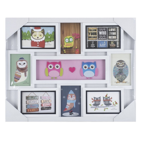 Рамка EVG FRESH 8130 WHITE COLLAGE 8 OWL