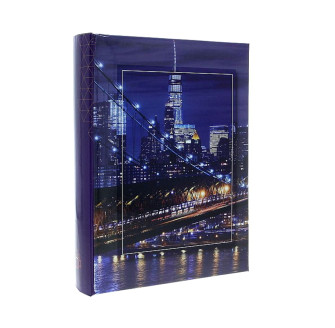 Фотоальбом GEDEON B46200S CITY BY NIGHT 10x15/200 blue