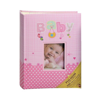Фотоальбом POLDOM BB-10x15/300M (2-up)/wh AMMY pink