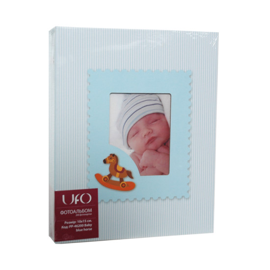 Фотоальбом UFO 10x15x200 PP-46200 Baby blue horse