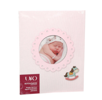 Фотоальбом UFO 10x15x200 PP-46200 Baby pink horse