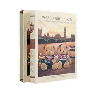 Фотоальбом GEDEON PP46200 BEAR box 10x15/200 gold
