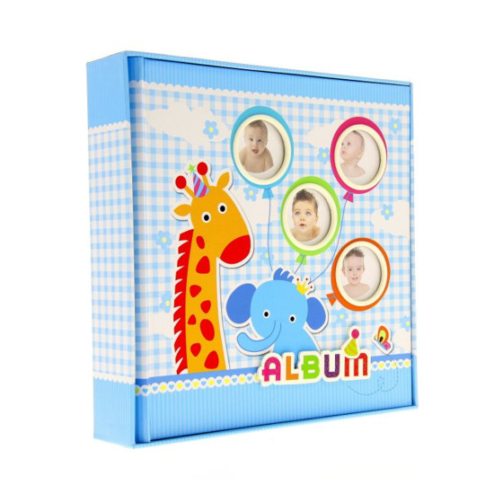 Фотоальбом 10x15см 200 фото GEDEON KD46200WB BABY-18 box blue