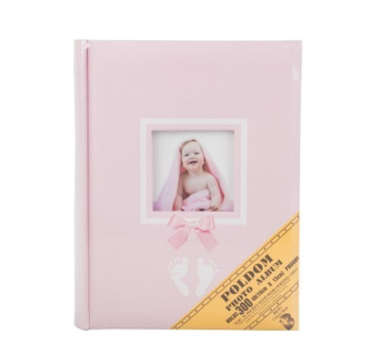 Фотоальбом POLDOM BB-10x15/200M POLO pink