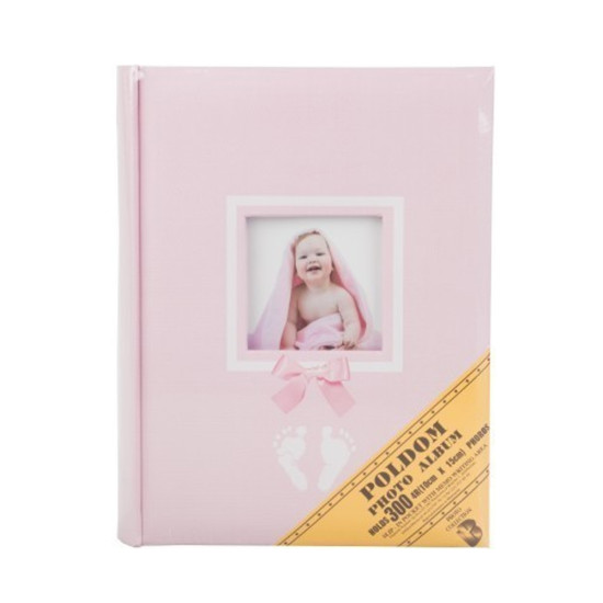 Фотоальбом POLDOM BB-10x15/200M POLO pink