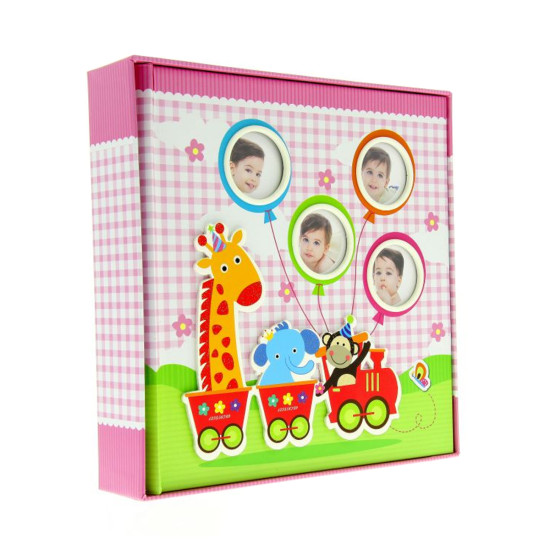 Фотоальбом 10x15 см 200 фото GEDEON KD46200WB BABY-18 box pink