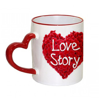 Кружка LOVE, червона