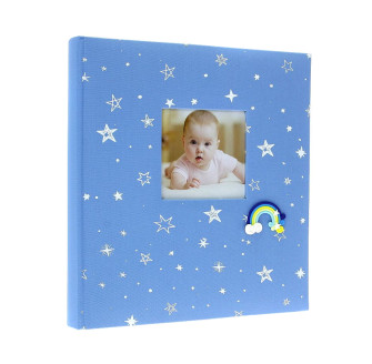 Фотоальбом 100 стор. 29x32см GEDEON DBCL50 BABY RAINBOW blue