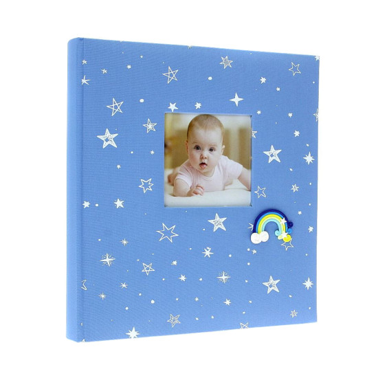 Фотоальбом 100 стор. 29x32см GEDEON DBCL50 BABY RAINBOW blue