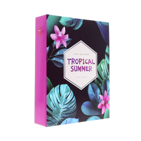 Фотоальбом 10x15см 200 фото GEDEON DPH46200 TROPICAL SUMMER pink