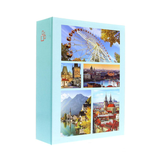 Фотоальбом 10x15см 304 фото GEDEON DPH46304/2 CITY VIEW blue