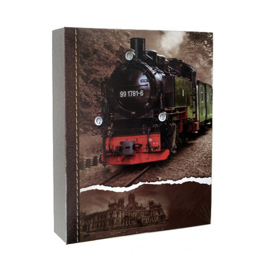 Фотоальбом 10x15см 200 фото GEDEON MM46200 RETRO1 train