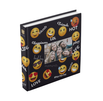Фотоальбом 100 стор. 30x30см HENZO Fantasy Black Emoji