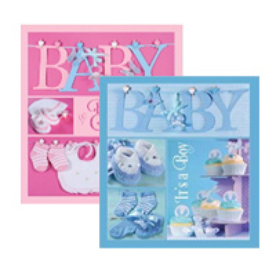 Фотоальбом-анкета для новонароджених EVG 20sheet Baby collage Pink w/box (UA)