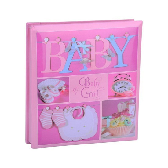 Фотоальбом-анкета для новонароджених EVG 20sheet Baby collage Pink w/box (UA)