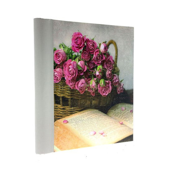Фотоальбом магнітний 60стор. 23x28см GEDEON DRS30 ROSES grey