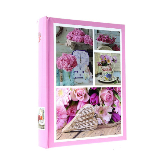 Фотоальбом 10x15см 200 фото GEDEON B46200S FLORIDO pink