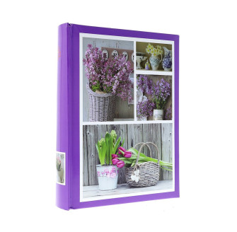 Фотоальбом 10x15см 200 фото GEDEON B46200S FLORIDO violet