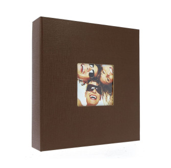 Фотоальбом самоклейка 100стор. 23x28см GEDEON DRS50 BASIC BROWN