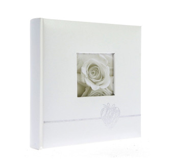 Фотоальбом 10x15см 200 фото GEDEON KD46200 HEART SILVER